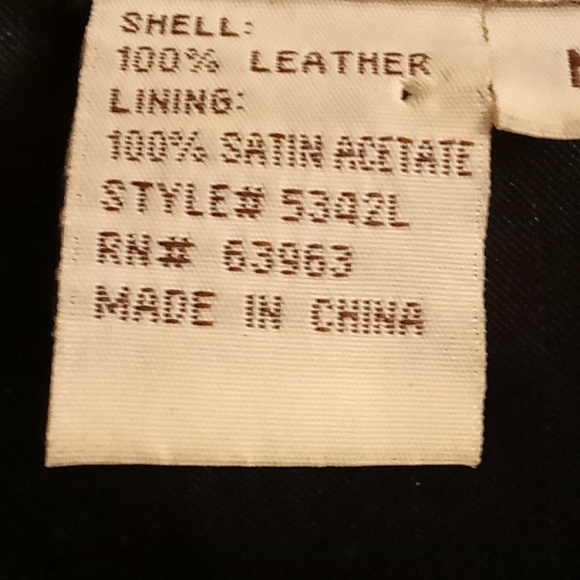 VANTAGE A.M.I. Leather Boho Matrix Goth Minimalist Biker Sz M Black Color HCS - Picture 12 of 12